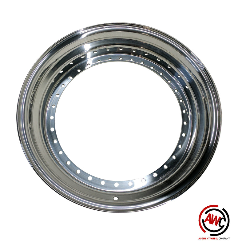 16" Stepped Outer Lip - BBS RS 34 Hole - Polished