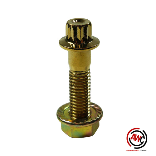 M8 - 12pt Assembly Nut and Bolt - Gold