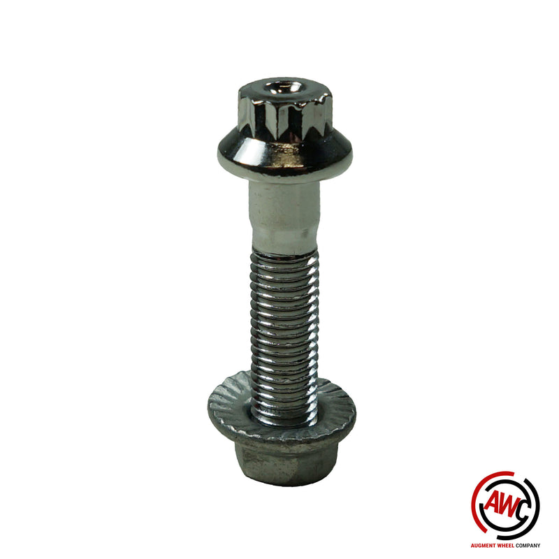 M7 - 12pt Assembly Nut and Bolt - Chrome