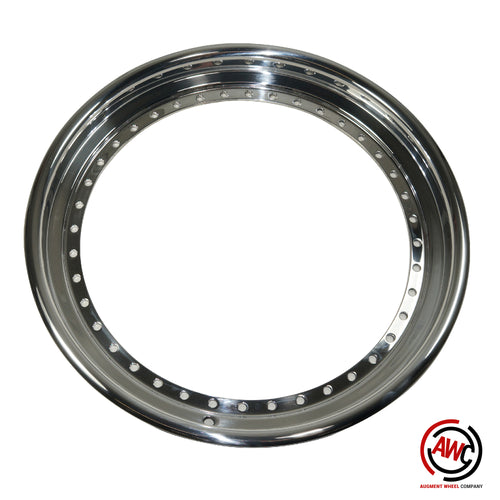 19" Step Outer Lip - SSR Vienna 40 Hole - Polished - Rolled Flange
